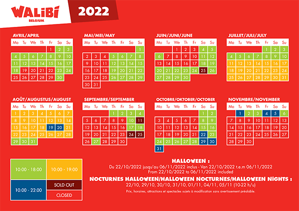 Walibi Belgium - Haute Saison - Walibi Belgium from 11 Jul to 9 Oct 2022