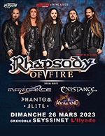 Book the best tickets for Rhapsody Of Fire - L'ilyade - From 25 March 2023 to 26 March 2023