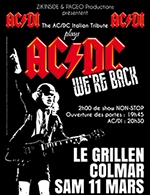 Réservez les meilleures places pour Ac/di Tribute Ac/dc - Salle Le Grillen - Le 11 mars 2023