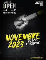 Réservez les meilleures places pour Moselle Open 2023 - Vendredi 10/11 - Les Arenes De Metz - Le 10 novembre 2023