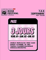 Réservez les meilleures places pour Rose Festival- Pass 3 Jours Vsd - Meett - Le 1 septembre 2023