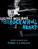 Réservez les meilleures places pour Lucinda Williams - La Cigale - Le 9 mars 2024