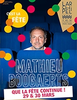 Book the best tickets for Mathieu Boogaerts - L'archipel - Salle Bleue - From December 7, 2023 to March 30, 2024