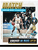 Book the best tickets for Champagne Basket / Elan Bearnais - Reims Arena -  March 8, 2024