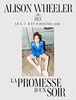 Réservez les meilleures places pour Alison Wheeler - Le Grand Rex - Du 6 janvier 2026 au 9 janvier 2026