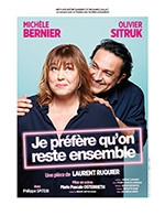 Book the best tickets for Je Prefere Qu'on Reste Ensemble - Grand Angle -  October 21, 2023