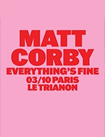 Book the best tickets for Matt Corby - Le Trianon -  October 3, 2023